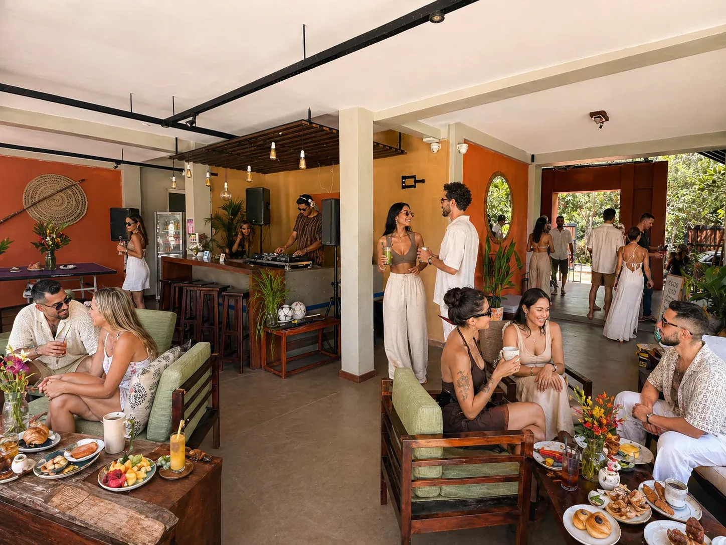 Guests sharing breakfast at Zen Koggala